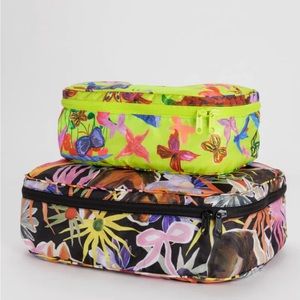 BAGGU Jessica Williams Packing Cube + Standard Baggu Bag BUNDLE